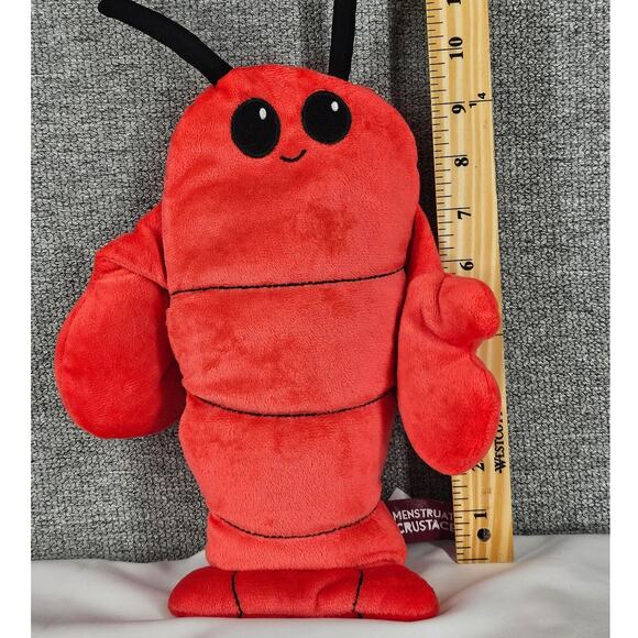 MENSTRUATION CRUSTACEAN LOBSTER MICROWAVEABLE INSERT HEATING PAD COMFORT PLUSH - Picture 5 of 5